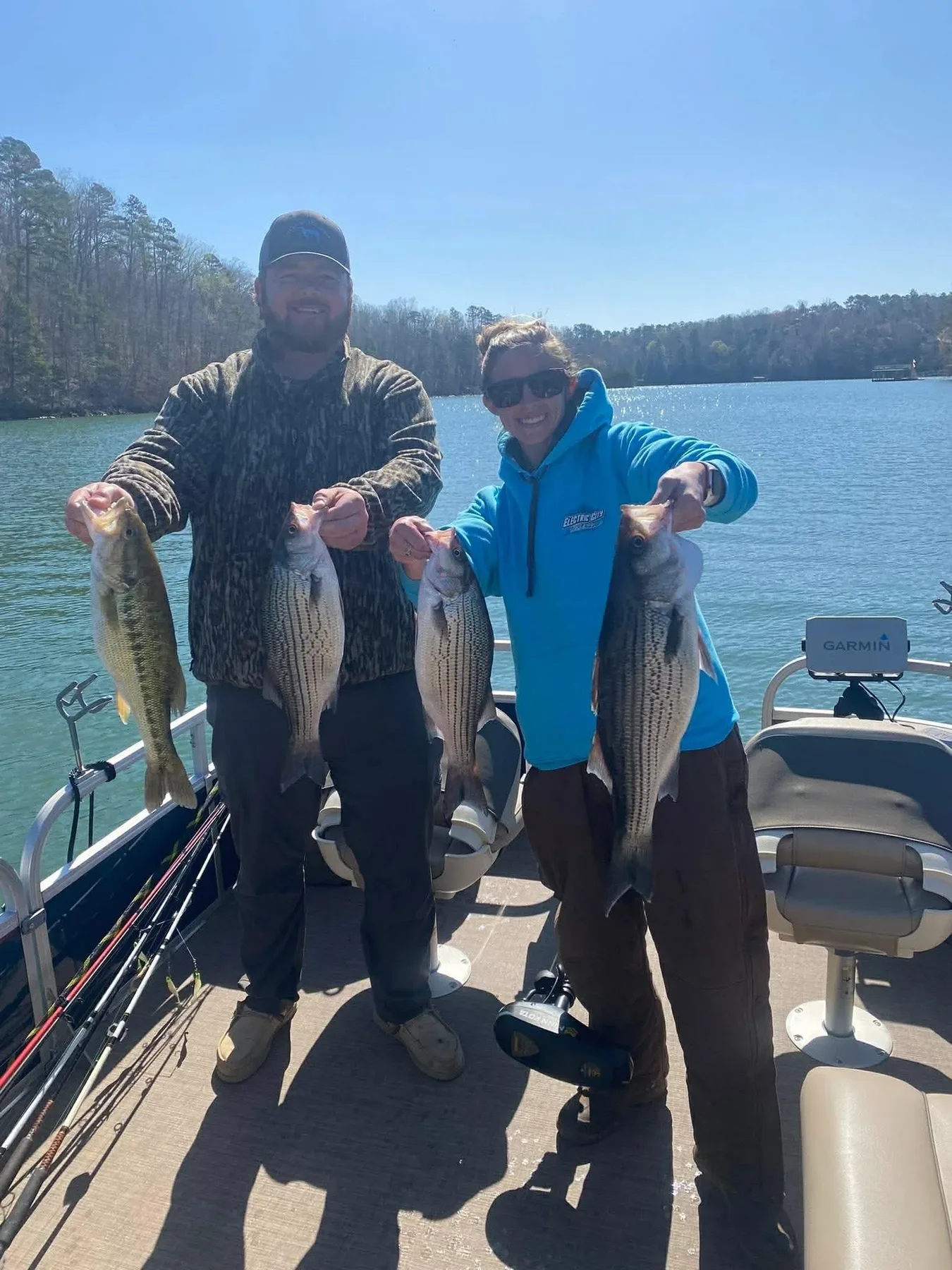 Lake Hartwell striper fishing with Reel Rabb — guided trip photo 22