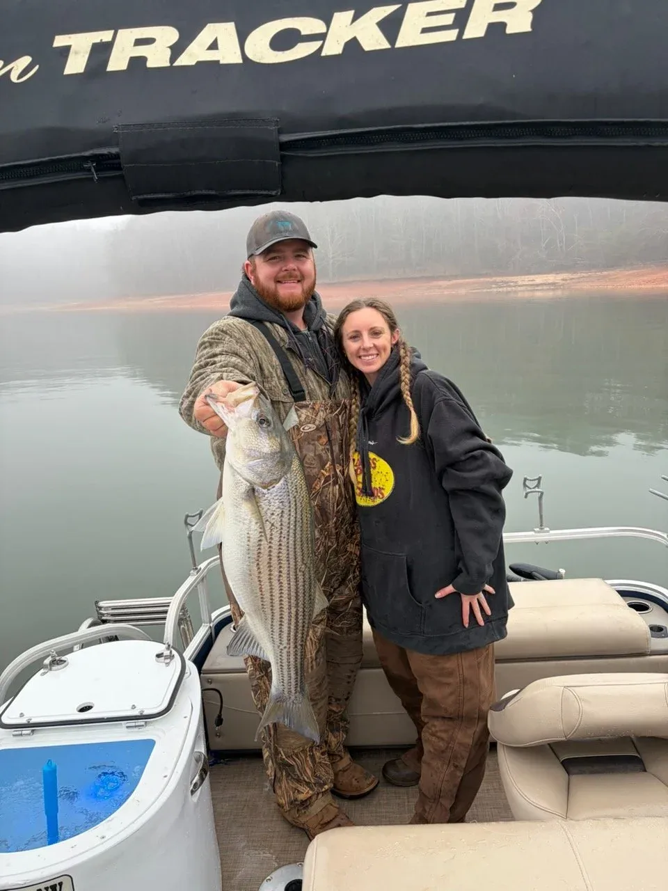 Lake Hartwell striper fishing with Reel Rabb — guided trip photo 30