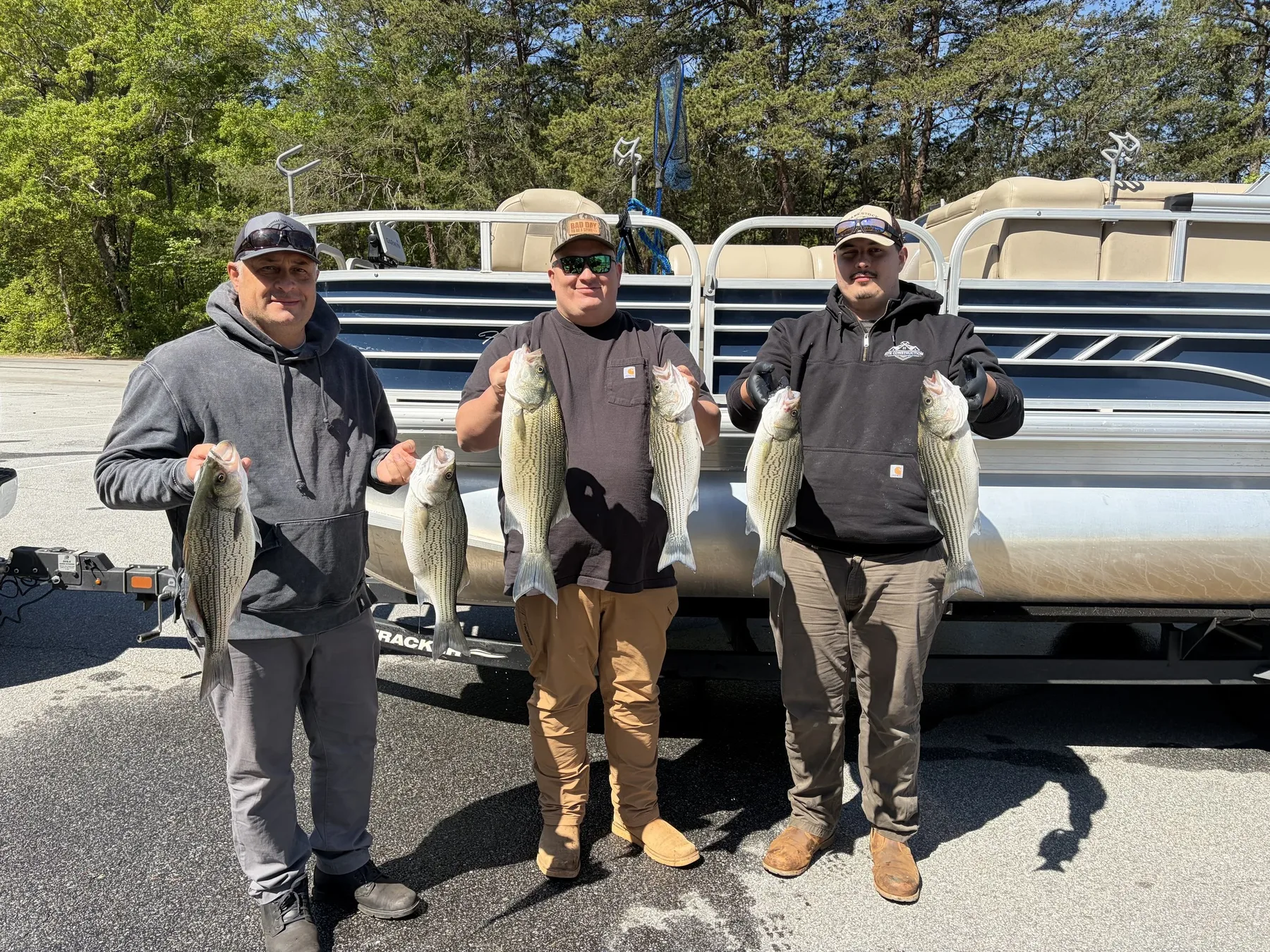 Lake Hartwell striper fishing with Reel Rabb — guided trip photo 45