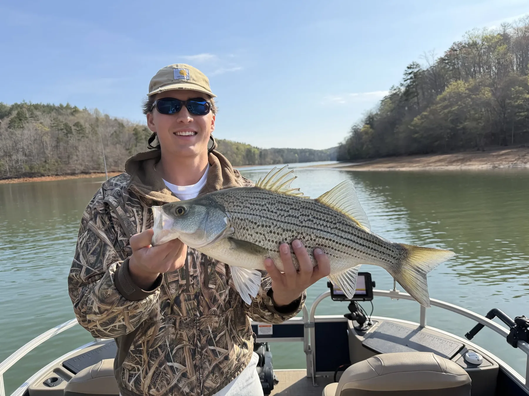 Lake Hartwell striper fishing with Reel Rabb — guided trip photo 24