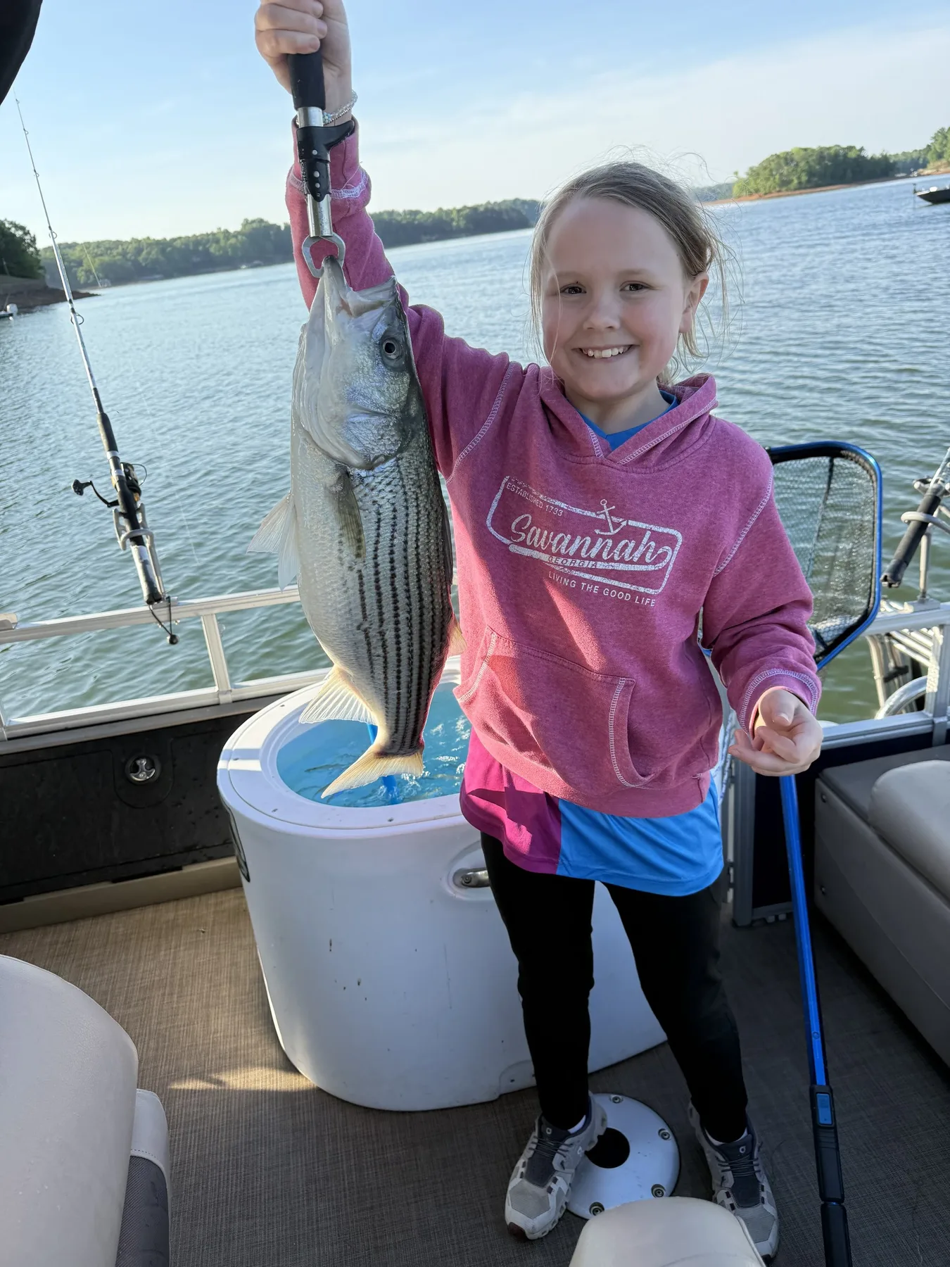 Lake Hartwell striper fishing with Reel Rabb — guided trip photo 50