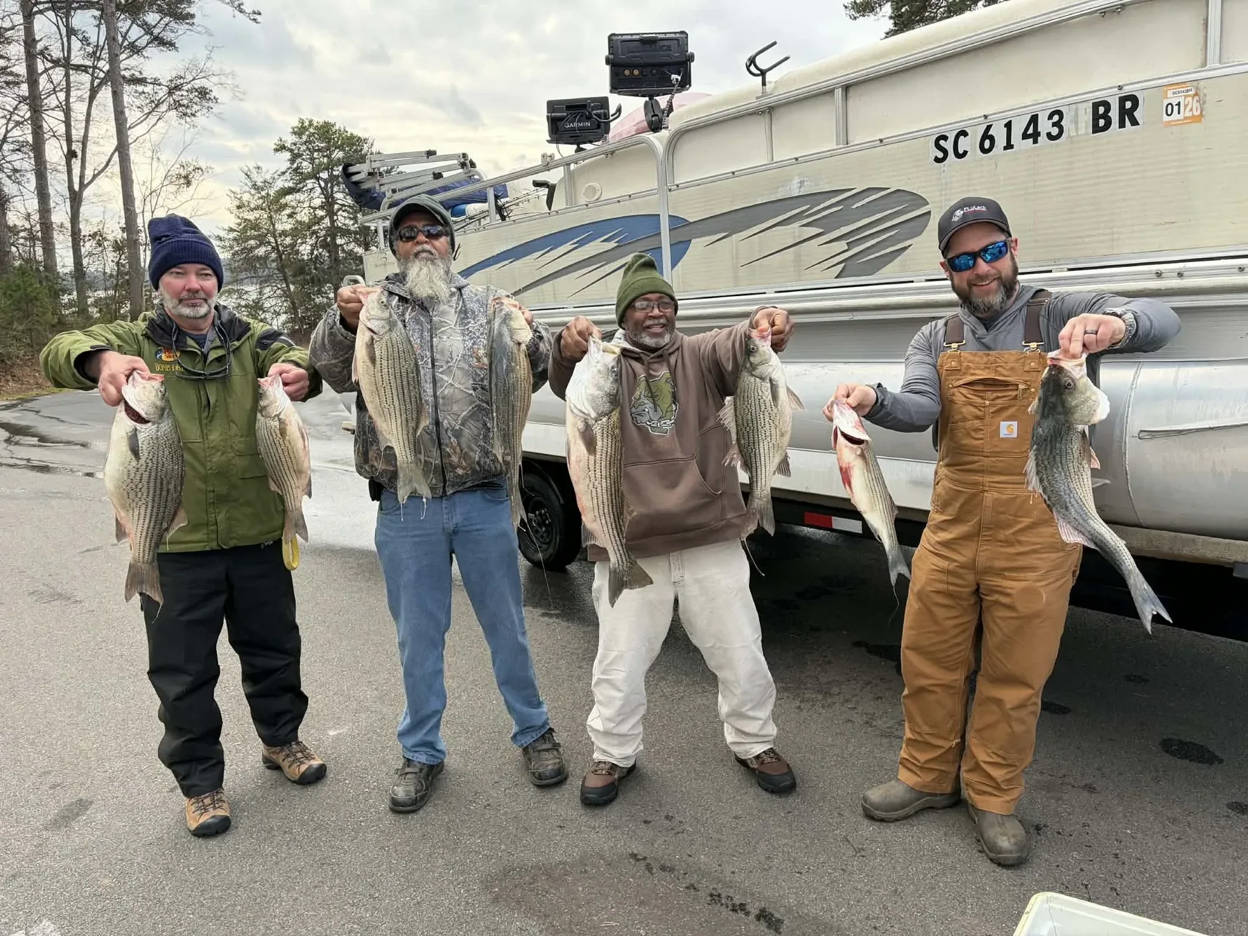 Lake Hartwell striper fishing with Reel Rabb — guided trip photo 31