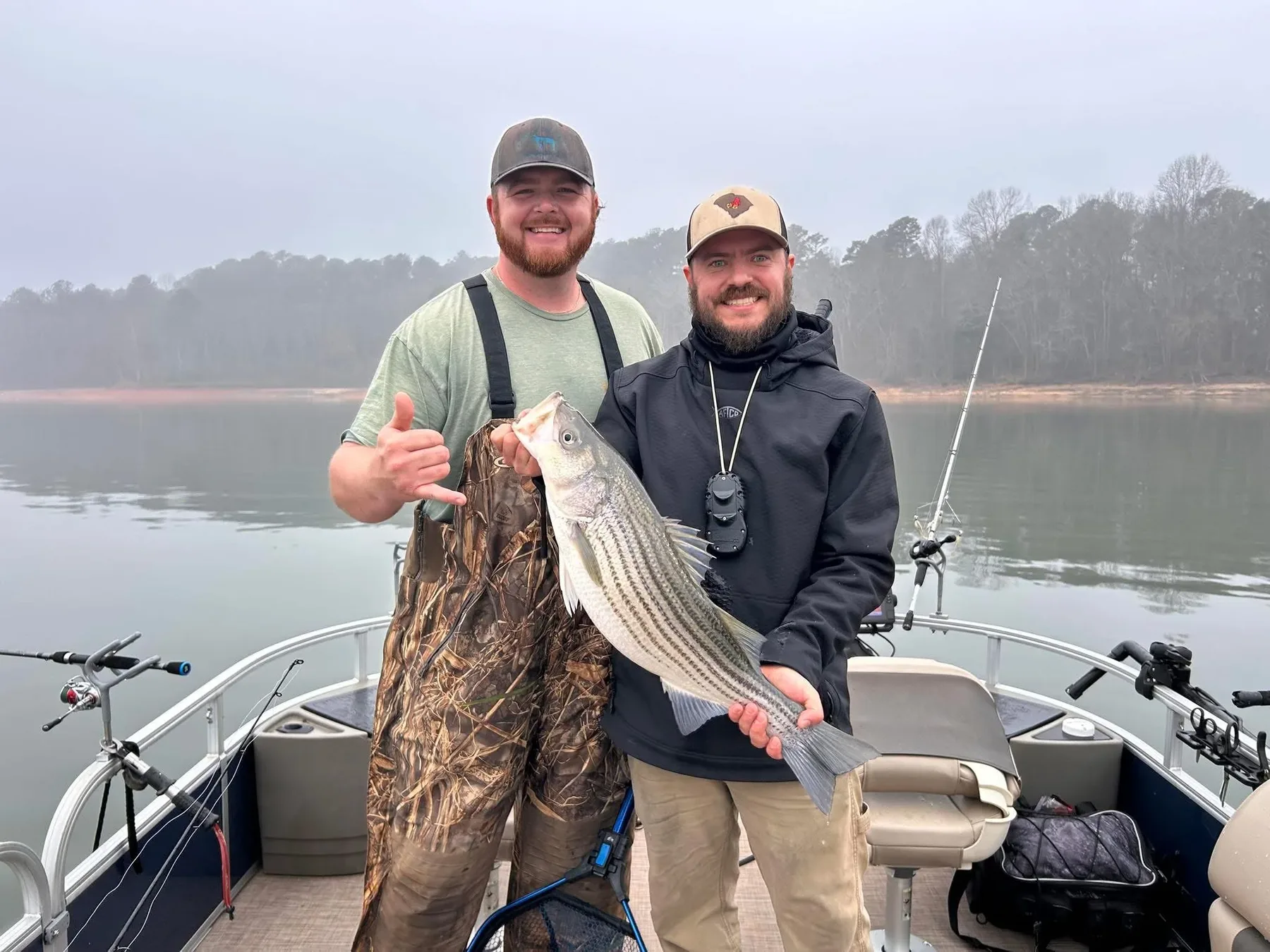 Lake Hartwell striper fishing with Reel Rabb — guided trip photo 26