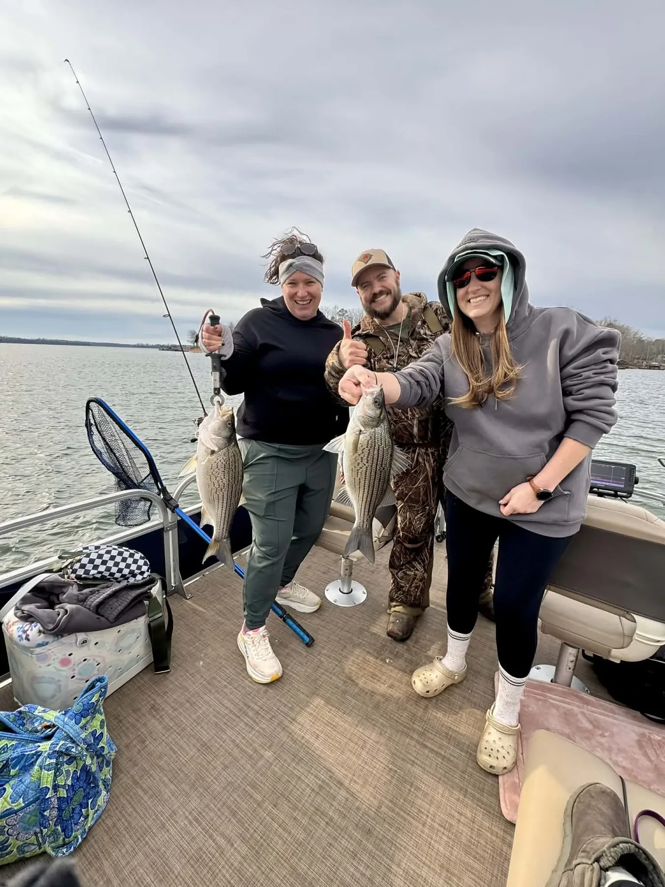Lake Hartwell striper fishing with Reel Rabb — guided trip photo 23