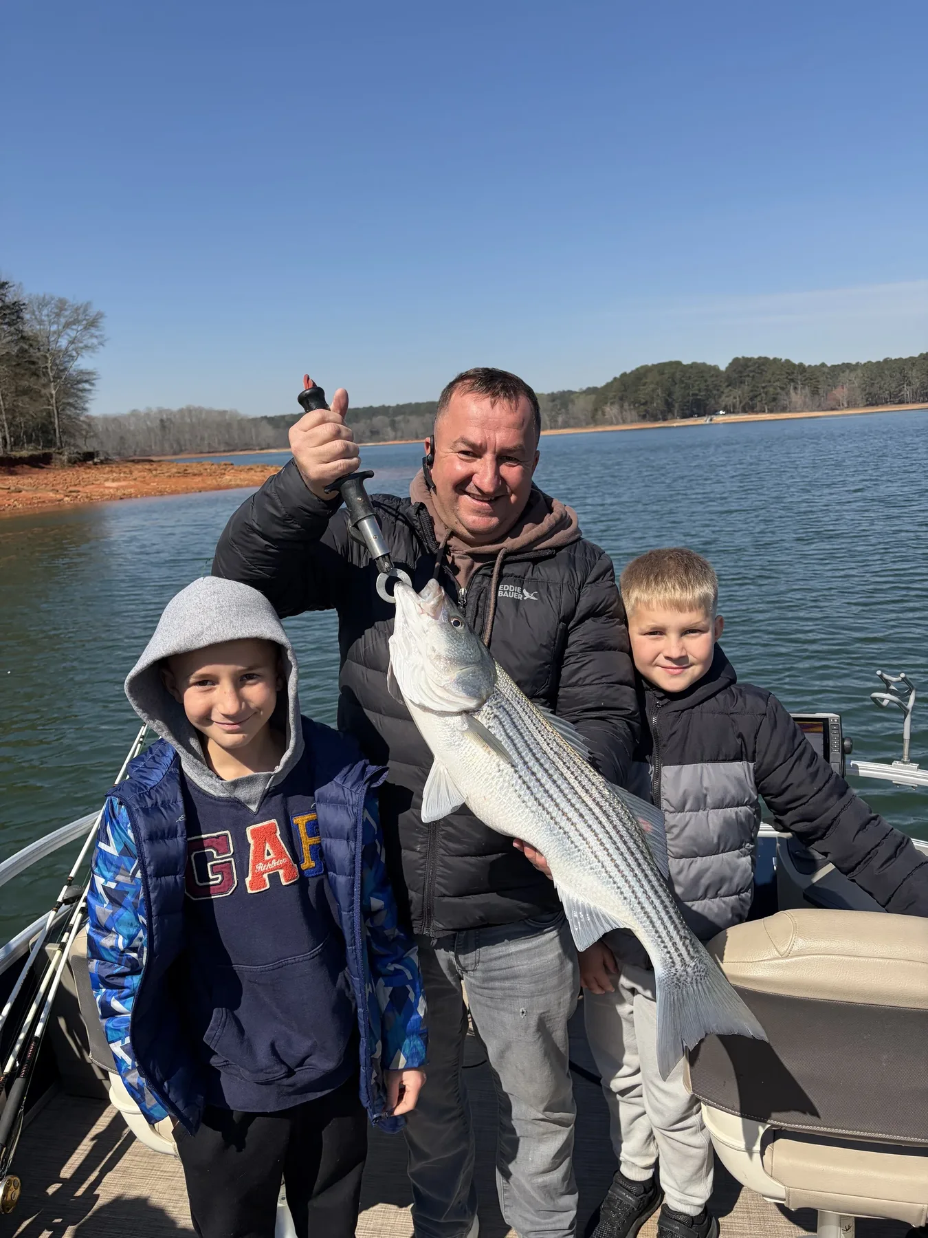 Lake Hartwell striper fishing with Reel Rabb — guided trip photo 33