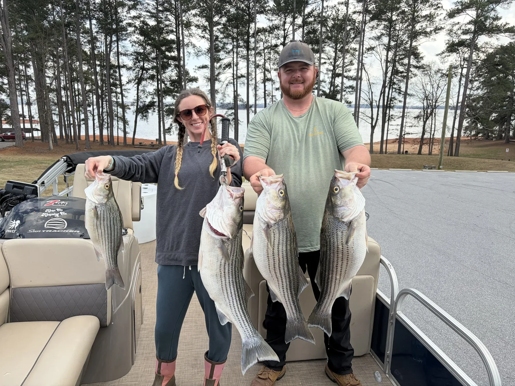 Lake Hartwell striper fishing with Reel Rabb — guided trip photo 12