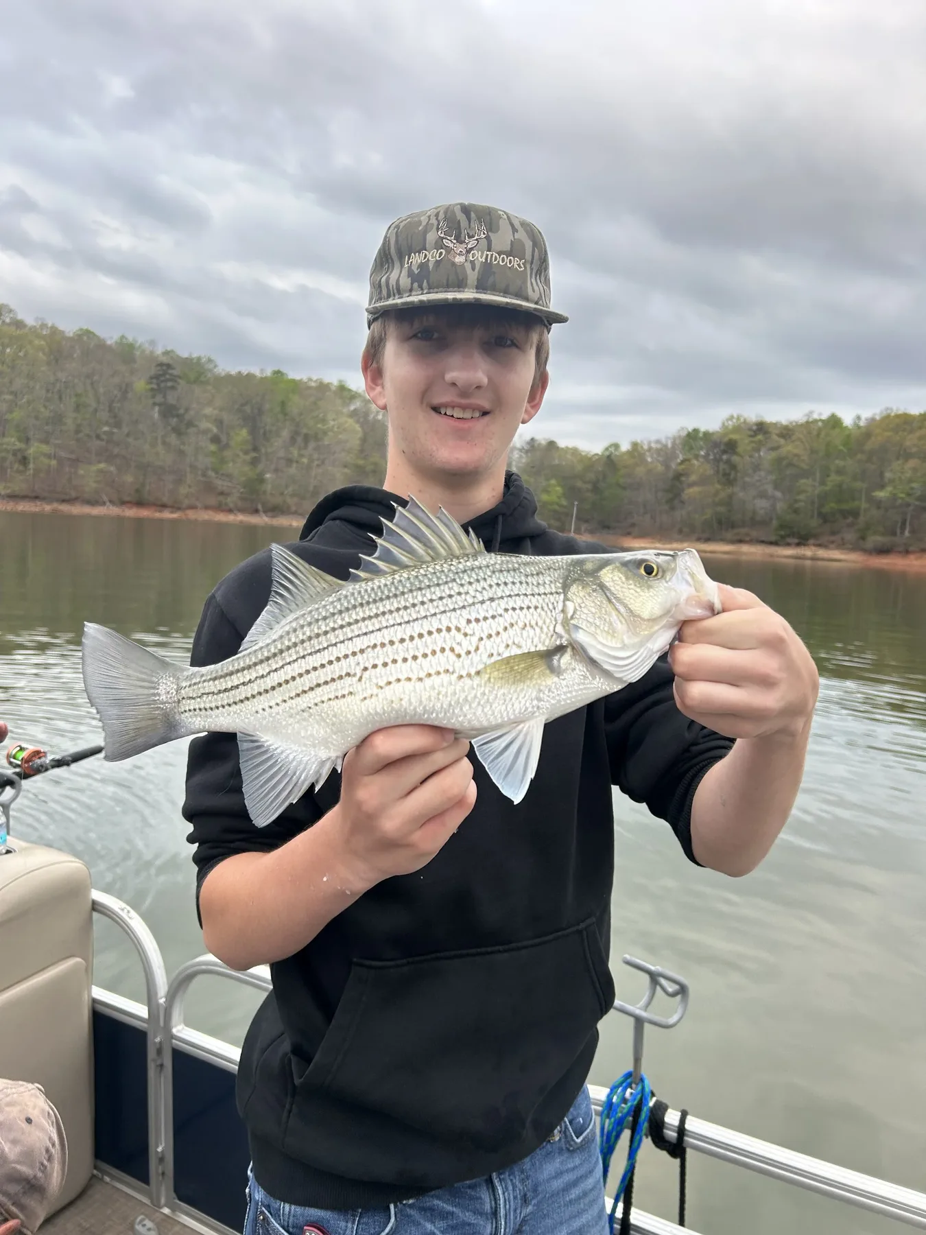 Lake Hartwell striper fishing with Reel Rabb — guided trip photo 40