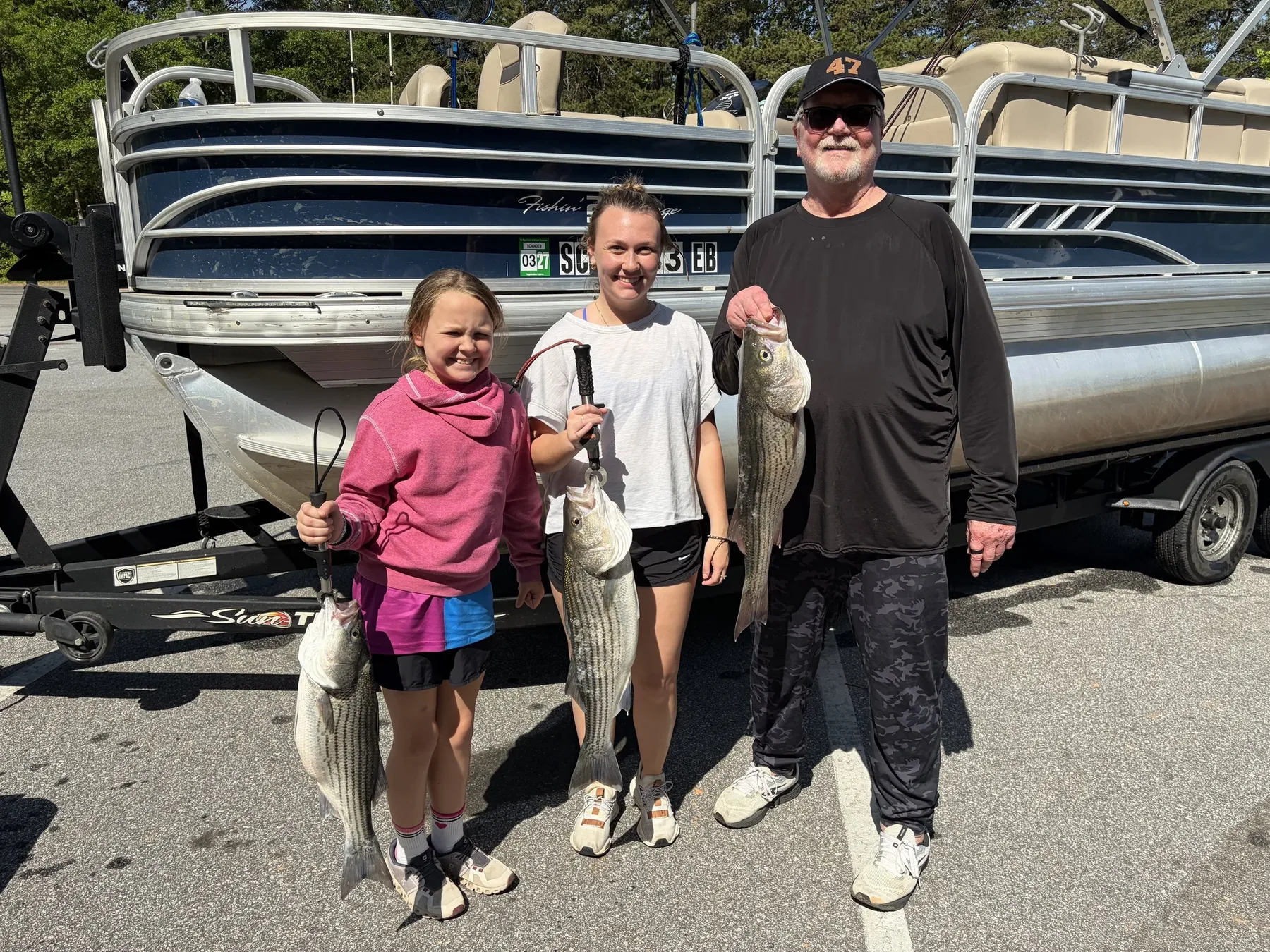 Lake Hartwell striper fishing with Reel Rabb — guided trip photo 49